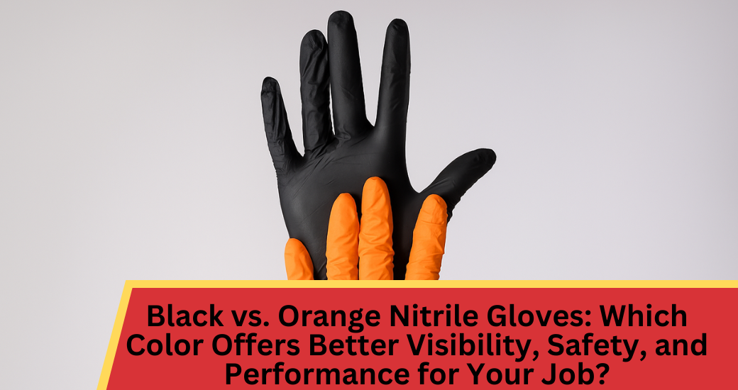 Black vs. Orange Nitrile Gloves: Which Color Offers Better Visibility, Safety, and Performance for Your Job?