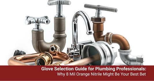 Glove Selection Guide for Plumbing Professionals: Why 8 Mil Orange Nitrile Might Be Your Best Bet