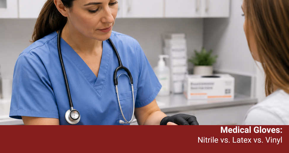 Medical Gloves: Nitrile vs. Latex vs. Vinyl