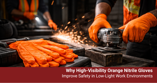 Why High-Visibility Orange Nitrile Gloves Improve Safety in Low-Light Work Environments
